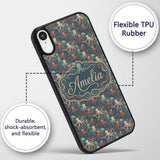 Cute Cartoon Octopus Seamless Pattern Playful Custom Name Protective Phone Case Mobile Cover Durable Everyday Smartphone Shock Resistant