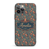 Vintage Octopus Ocean Seamless Pattern Intricate Custom Name Protective Phone Case Mobile Cover Durable Everyday Smartphone Shock Resistant