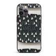 Minimal Snowdrop Floral Pattern on Dark Blue Custom Name Protective Phone Case Mobile Cover Durable Everyday Smartphone Shock Resistant