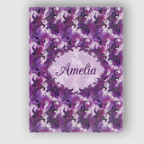 Personalised Name Purple and Magenta Custom Premium Decorative Design Modern Room Accent Canvas Wall Art Print Decor Picture Ready to Hang