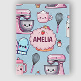 Personalised Name Cute Kawaii Baking Cake Custom  Unique Gift Idea Elegant Feature Canvas Wall Art Print Decor Picture Ready to Hang