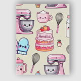 Personalised Name Cute Kawaii Baking Cake Custom  Unique Gift Idea Elegant Feature Canvas Wall Art Print Decor Picture Ready to Hang