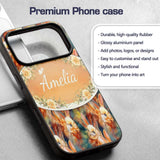 Colorful Artistic Bunny Abstract Seamless Pattern Custom Name Protective Phone Case Mobile Cover Durable Everyday Smartphone Shock Resistant