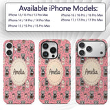 Cute Kawaii Coffee Maker Cups Milk Printed Design Custom Name Protective Phone Case Mobile Cover Durable Everyday Smartphone Shock Resistant