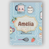 Personalised Name Cute Kawaii Mixer Kettle Custom  Unique Gift Idea Elegant Feature Canvas Wall Art Print Decor Picture Ready to Hang