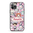 Cute Kawaii Baking Girl Mixer Blender Donut Blush Custom Name Protective Phone Case Mobile Cover Durable Everyday Smartphone Shock Resistant