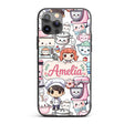 Cute Kawaii Baking Girl Mixer Blender Donut White Custom Name Protective Phone Case Mobile Cover Durable Everyday Smartphone Shock Resistant