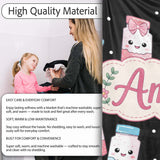 Cute Kawaii Sweet Sugar Jars with Bows Black Background Seamless  Personalised Custom Name Super Soft Fleece Blanket Bed Sofa Throw