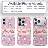 Cute Kawaii Sweet Sugar Jar with Printed Design Custom Name Protective Phone Case Mobile Cover Durable Everyday Smartphone Shock Resistant