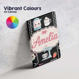 Personalised Name Cute Kawaii Sushi Rice Custom  Unique Gift Idea Elegant Feature Canvas Wall Art Print Decor Picture Ready to Hang