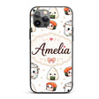 Cute Kawaii Sushi Rice Bowl Appliances Seamless Custom Name Protective Phone Case Mobile Cover Durable Everyday Smartphone Shock Resistant