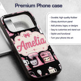 Cute Kawaii Appliances Mixer Toaster Seamless Custom Name Protective Phone Case Mobile Cover Durable Everyday Smartphone Shock Resistant