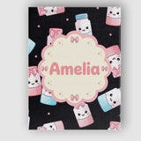 Personalised Name Cute Kawaii Sugar Jars Custom  Unique Gift Idea Elegant Feature Canvas Wall Art Print Decor Picture Ready to Hang
