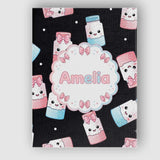 Personalised Name Cute Kawaii Sugar Jars Custom  Unique Gift Idea Elegant Feature Canvas Wall Art Print Decor Picture Ready to Hang