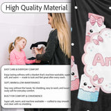 Cute Kawaii Sugar Jars Sprinkle Pattern Seamless Name Unique Gift  Personalised Custom Name Super Soft Fleece Blanket Bed Sofa Throw