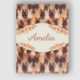 Personalised Name Mixed Color Cute Bunny Crowd Soft Texture Seamless Custom  Home Canvas Wall Art Print Decor Picture Ready to Hang