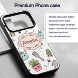 Cute Kawaii Garden Tools Plants Printed Design Custom Name Protective Phone Case Mobile Cover Durable Everyday Smartphone Shock Resistant