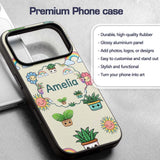 Cute Kawaii Plants Rainbows Smiling Sun Cream Custom Name Protective Phone Case Mobile Cover Durable Everyday Smartphone Shock Resistant