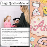 Cute Kawaii School Supplies Glue Rainbow Apple Ruler Seamless  Personalised Custom Name Super Soft Fleece Blanket Bed Sofa Throw