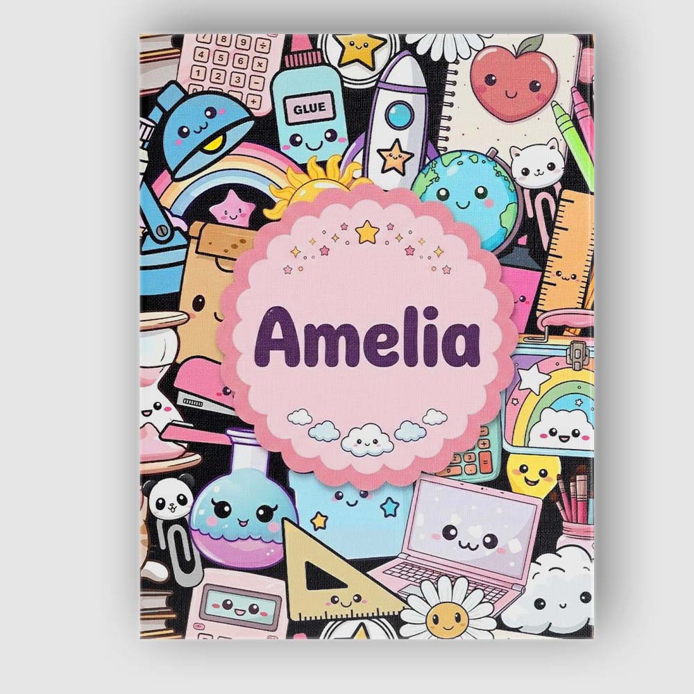 Personalised Name Classroom Supplies Custom Premium Decorative Design Modern Room Accent Canvas Wall Art Print Decor Picture Ready to Hang