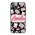 Cute Kawaii Space Learning Rockets Sun Globe Custom Name Protective Phone Case Mobile Cover Durable Everyday Smartphone Shock Resistant