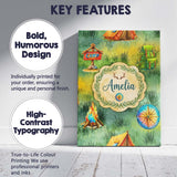 Personalised Name Camping Adventure Gear Watercolor Seamless Pattern Custom  Home Canvas Wall Art Print Decor Picture Ready to Hang