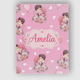 Personalised Name Cute Valentines Couple Custom  Unique Gift Idea Elegant Feature Canvas Wall Art Print Decor Picture Ready to Hang