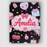 Personalised Name Cute Cupid Angels Hearts Custom  Unique Gift Idea Elegant Feature Canvas Wall Art Print Decor Picture Ready to Hang