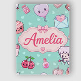 Personalised Name Cute Cupid Angels Hearts Custom  Unique Gift Idea Elegant Feature Canvas Wall Art Print Decor Picture Ready to Hang