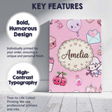 Personalised Name Cute Cupid Angels Hearts Custom  Unique Gift Idea Elegant Feature Canvas Wall Art Print Decor Picture Ready to Hang