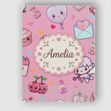 Personalised Name Cute Cupid Angels Hearts Custom  Unique Gift Idea Elegant Feature Canvas Wall Art Print Decor Picture Ready to Hang