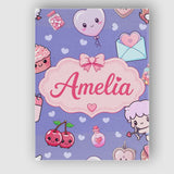 Personalised Name Cute Cupid Angels Hearts Custom  Unique Gift Idea Elegant Feature Canvas Wall Art Print Decor Picture Ready to Hang
