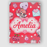 Personalised Name Cute Cupid Angels Hearts Custom  Unique Gift Idea Elegant Feature Canvas Wall Art Print Decor Picture Ready to Hang