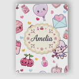 Personalised Name Cute Kawaii Cupid Angels Custom  Unique Gift Idea Elegant Feature Canvas Wall Art Print Decor Picture Ready to Hang