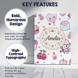 Personalised Name Cute Kawaii Cupid Angels Custom  Unique Gift Idea Elegant Feature Canvas Wall Art Print Decor Picture Ready to Hang