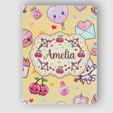 Personalised Name Cute Kawaii Cupid Angels Custom  Unique Gift Idea Elegant Feature Canvas Wall Art Print Decor Picture Ready to Hang