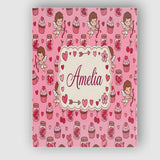 Personalised Name Cupid Angels Hearts Custom Modern Room Accent Creative Decorator Style Canvas Wall Art Print Decor Picture Ready to Hang