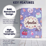 Personalised Name Cupid Angels Hearts Custom Modern Room Accent Creative Decorator Style Canvas Wall Art Print Decor Picture Ready to Hang