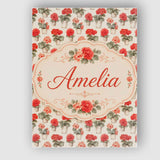 Personalised Name Small Potted Coral Custom Premium Decorative Design Modern Room Accent Canvas Wall Art Print Decor Picture Ready to Hang