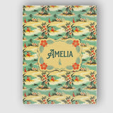 Personalised Name Hawaiian Island Beach Custom  Modern Room Accent Elegant Feature Canvas Wall Art Print Decor Picture Ready to Hang