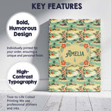 Personalised Name Hawaiian Island Beach Custom  Modern Room Accent Elegant Feature Canvas Wall Art Print Decor Picture Ready to Hang