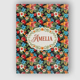 Personalised Name Tropical Hibiscus Floral Custom  Unique Gift Idea Elegant Feature Canvas Wall Art Print Decor Picture Ready to Hang