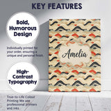 Personalised Name Abstract Japanese Layered Custom  Bespoke Interior Contemporary Canvas Wall Art Print Decor Picture Ready to Hang