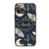 Mystical Tree Moon Stars Celestial Printed Design Custom Name Protective Phone Case Mobile Cover Durable Everyday Smartphone Shock Resistant