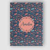 Personalised Name Whimsical Ocean Fish Custom  Modern Room Accent Elegant Feature Canvas Wall Art Print Decor Picture Ready to Hang