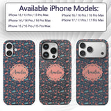Whimsical Ocean Fish Coral Reef Seamless Pattern Custom Name Protective Phone Case Mobile Cover Durable Everyday Smartphone Shock Resistant