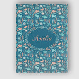 Personalised Name Cute Ocean Sea Life Fish Custom  Unique Gift Idea Elegant Feature Canvas Wall Art Print Decor Picture Ready to Hang