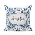 Custom Name Winter Botanical Branch Berry Seamless Pattern Name Square Filled Cushion Throw Pillow Sofa Bed Home Decor Zip Washable UK Made