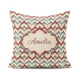 Custom Name Soft Watercolor Abstract Trellis Seamless Name Cute Square Filled Cushion Throw Pillow Sofa Bed Home Decor Zip Washable UK Made