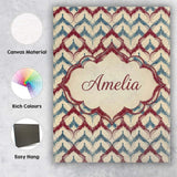 Personalised Name Soft Watercolor Abstract Custom  Unique Gift Idea Elegant Feature Canvas Wall Art Print Decor Picture Ready to Hang
